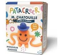 Kit a fabriquer Mr Chatouille en pate a modeler Orange