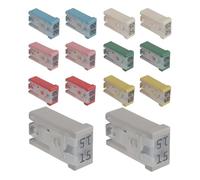 Kit À Fusible - 14pcs Kit De Fusibles Cartouches À Cartouche À Fente Pour Auto | 15A, 20A, 25A, 30A, 40A, 50A, 60A, Fusibles De Remplacement, Fusibles Assortis Pour Voitures, Camions, VUS, Trus De Voi