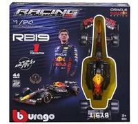 Kit à monter Bburago Racing F1 SF 2023 Red Bull RB19 #Verstappen avec casque et stand Multicolore G