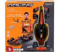 Kit à monter Bburago Racing F1 SF 2024 McLaren MCL38 #Norris avec casque et stand Multicolore