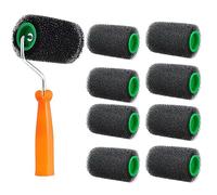 Kit À Outils À Rouleaux De Peinture, Simple À Nettoyer, 27x9x13,5 Cm, Mini Ensemble De Plateaux De Peinture En Plastique, Couvercles À Rouleaux En Microfibre, Taille Compacte, Pour Les Murs Intérieurs