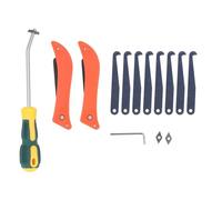 Kit à Outils de Retrait de Coulis, Scie à Coulis et 8 Lames, Gratte Ciel de Nettoyage de Nettoyage de Joint de Tuile Outil de Calfeutrage pour Éliminer la Suspension