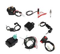 Kit à Tisser du Faisceau de Câblage Complet avec Régulateur, unité CDI pour Le Quad ATV, Vélo de saleté, 4 Traits, Bougie D'allumage Incluse, Remplacement de Klx Coolster Go Kart