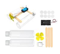 Kit à vent - Stable interactif éducatif - Kit de maquette éolienne électrique en bois | pour enfants débutants, motricité fine, pratique et pensée logique