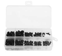 Kit à vis en nylon composante électronique isolée consommable noir m2 m2.5 m3 M4 M5 kit 150pcs Communication électroplate d'équipement de bureau électronique