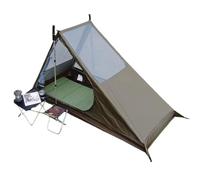 Kit Abri Solo Ultraléger - Tente Moustiquaire 1P + Tarp de Protection + Tapis de Sol Étanche - Camping, Randonnée, Bivouac Léger, Anti-Moustiques, Compact & Facile à Monter