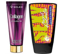 Kit accélérateur de bronzage Soleo Collagen Accelerator + Wild Tan Sexy Carrot