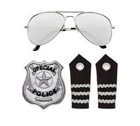 W WIDMANN MILANO Party Fashion - Set de déguisement profession, job, lunettes de soleil, claquette d'école, insigne, accessoire, carnaval