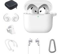 Kit accessoires 7-en-1 On Earz Mobile Gear pour AirPods 4 Blanc
