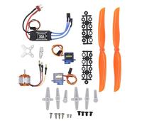 Kit Accessoires Avion RC, Moteur Brushless A2212 1400KV, ESC 30A, Servos Micro SG90, Hélices 8060 - Haute Performance, Matériaux Résistants, Pour Modèles Radiocommandés
