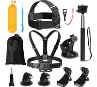Kit Accessoires Camera Sport 9 en 1,Compatible avec GoPro Hero 9/8/7/6,Insta360 DJI Osmo Action Action 2 AKASO,et Plus