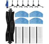 Kit Accessoires Compatible Avec Tikom G8000, G8000 Pro, Honiture G20, G20 Pro, Laresar Evol 3,Pièces De Rechange, Brosses Principales,6 Brosses Latérales,4 Filtres,4 Lingette Serpillière