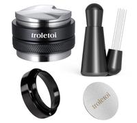 Kit Accessoires Espresso 54 mm, Tamper, Distributeur Café 2 en 1, WDT | Entonnoir Doseur et Puck Screen, Accessoires Espresso compatibles avec Machines Sage et Porte-Filtres de 54 mm
