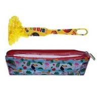 Kit Accessoires Loto 3 en 1 Trousse + Baton ramasse jetons magnetique Jaune Bingo + 100 pions aimantes - Set Materiel Jeu + Carte