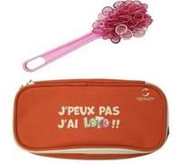 Kit accessoires loto bingo 3 en 1 - trousse + baton ramasse jetons magnetique + 100 pions aimantes rose - set materiel jeu + carte