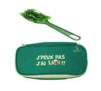 Kit Accessoires Loto Bingo 3 en 1 - Trousse + Baton ramasse jetons magnetique + 100 pions aimantes Vert - Set Materiel Jeu + 1 Carte