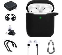 Kit accessoires On Earz Mobile Gear 7 en 1 pour Apple AirPods 1 et 2 Noir