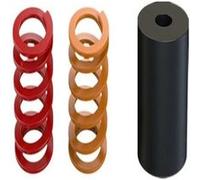 Moza Racing RS17 Kit d'accessoires pour pédales SR-P (3 pièces) Noir, Orange, Rouge – Compatibilité MOZA