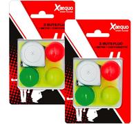 Kit Accessoires Pétanque - 3 Buts Fluo + Mètre + Chiffonnette | Set Complet pour la Pétanque : 3 Buts Fluorescents, 1 Mètre de Précision et 1 Chiffonnette, Pour Joueurs Débutants, Confirmés