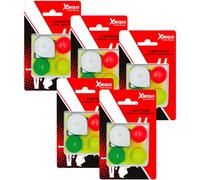 Kit Accessoires Pétanque - 3 Buts Fluo + Mètre + Chiffonnette | Set Complet pour la Pétanque : 3 Buts Fluorescents, 1 Mètre de Précision et 1 Chiffonnette, Pour Joueurs Débutants, Confirmés
