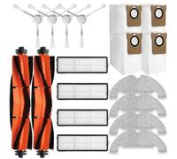 Kit Accessoires Pièces d'rechange pour Dreame D10 Plus RLS3D, Z10 Pro, L10 Plus Robots aspirateurs, 2 Brosses Principales, 4 brosses latérales, 4 filtres, 4 lingette Serpillière, 4 sacs d'aspirateur.