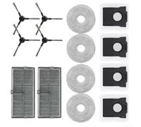 Kit Accessoires pour dreame pour l40 Ultra A 14 Kit Accessoires(14pcs) | 14 incluses, sacs étanches, brosses latérales, chiffons microfibres, filtres haute efficacité