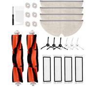 Kit Accessoires pour Xiaomi Roborock S5 Max S6 Pure E5 S6 MaxV Accessoires de Rechange pour aspirateur XIAOMI 2 brosses centrales,6 brosses latérales,4 filtres,4 lingettes,6 cœurs filtrants,2 Outils