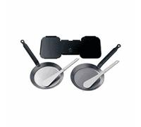 Kit accessoires reblochade Alpage - BRON COUCKE - 2 poêles en acier - Spatules haute température