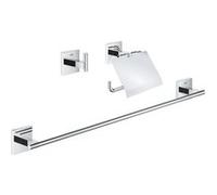 Kit accessoires salle de bain GROHE Start Cube 3-en-1 chromé 41124000 3 pièces Chromé G