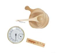 Kit Accessoires Sauna pour bois Naturel Complet 30cm Kit Accessoires | pour bois , écologique, résistant à la chaleur, finition lisse, design traditionnel nordique