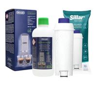 Kit accessoires Sillar pour DeLonghi Magnifica S ECAM 21.117.SB - Détartrant Delonghi 500ml+ Filtre Sillar