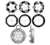 kit accessoires traditionnel tunnel - somfy 9013087