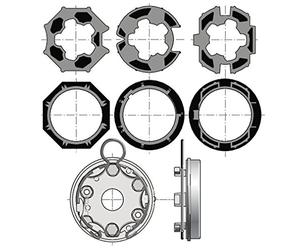 kit accessoires traditionnel tunnel - somfy 9013087