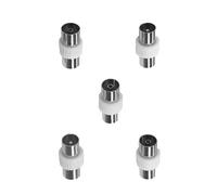 Kit Accsup de 5 adaptateurs coaxial TV Blanc