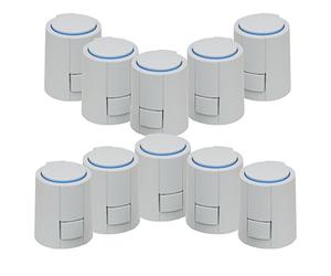 Kit actionneur Alpha 5 universel 230 V | 10 pièces | type VA80 adapté pour Heimeier/Kermi/Roth/Herb/Thermoval etc.