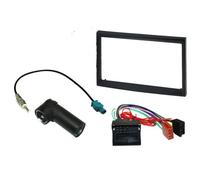 Kit Adaptateur Autoradio 2DIN noir Peugeot 207/ 307 avec Quadlock + ISO + FM