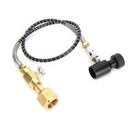 Kit adaptateur CO2 ressort 24 pouces TR21-4, valve de décharge noir ASA, compatible SodaStream/Soda Club