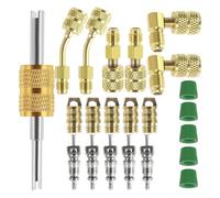 Kit adaptateur CVC R410A pour mini installations divisées avec connecteurs de tuyau 1/4SAE et 5/16SAE pour les équipes de service