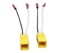 Kit adaptateur de câble de haut-parleur pour Alfa Romeo - Faisceau de câbles audio à 2 broches avec connecteurs en métal - Installation facile pour système audio de véhicule - Jaune