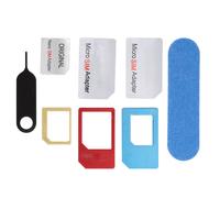 Kit adaptateur de carte SIM - Compatibilité universelle - Conception durable - Adaptateur nano SIM - Adaptateur micro SIM - Alliage d'aluminium -