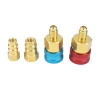 Kit adaptateur de climatisation pour R1234yf vers R134a avec construction en laiton et joints toriques verts intégrés