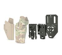 Kit Adaptateur de Fixation for Étui, Support Ceinture à 3 Pièces | Système à Détachement Rapide avec Plaque, Fourche de Verrouillage et Récepteur for Airsoft et Cosplay