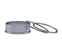 Kit adaptateur de pédalier argenté 24 mm à 22 mm, bagues BB en alliage d'aluminium pour réducteur de manivelle, kit de cale avec rondelles pour pédalier de 22 mm de diamètre intérieur