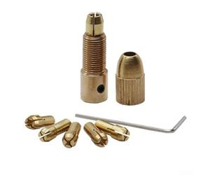 Kit adaptateur de perceuse en laiton vers cuivre pour mini perceuses avec gamme de tailles de serrage de 0,5 mm à 3,0 mm pour une utilisation dans la modélisation et les réparations (5,05 mm)
