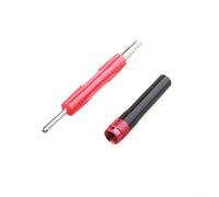 Kit adaptateur de port de service automobile avec outil de retrait de valve à double extrémité pour test de détection de fuite de fumée dans les voitures et camions Rouge