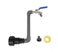 Kit adaptateur de réservoir IBC en laiton avec rallonge col de cygne pour réservoir d'eau de pluie 1,9 cm connecteur de récipient de jardin