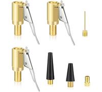 Kit Adaptateur De Valve Multifonction 7 Pièces Compatible Avec Bosch Easypump, Pompe À Air Et Compresseur Portable, Embout Pompe Universel Pour Valves De Voiture, Vélos Et Ballons