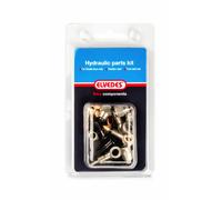 Kit adaptateur hydraulique pour frein avant et arrière inox Elvedes 9 : M9 Flange bolt + M8 Noir