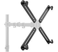 Kit Adaptateur Non-VESA de Support de Bras de Moniteur avec Adaptateur pour écran 13 - 27 Pouces pour Vesa 75×75mm 100×100mm