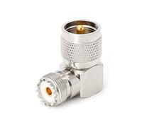 Kit adaptateur UHF PL259 mâle vers SO239 femelle 90 degrés FPV